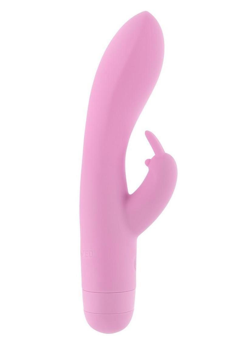 Cushy Bunny Rechargeable Silicone Rabbit Vibrator - Pink