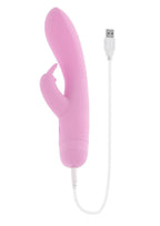 Cushy Bunny Rechargeable Silicone Rabbit Vibrator - Pink