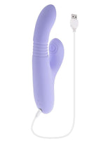 Pep Talk Rechargeable Silicone Rabbit Vibrator - Purple