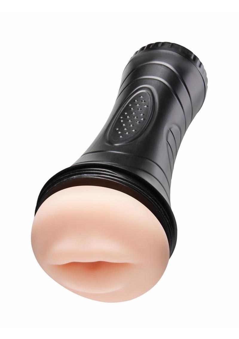Zolo Stroke Off Deep Throat BJ Stroker - Vanilla/Black