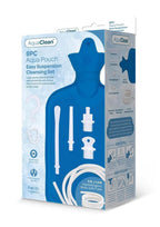 AquaClean Aqua Pouch Enema Cleaning Set - Blue
