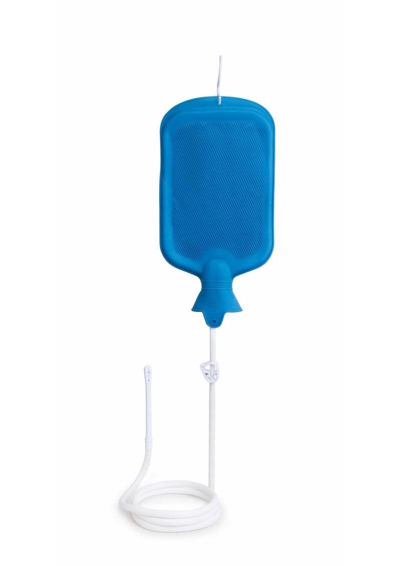 AquaClean Aqua Pouch Enema Cleaning Set - Blue
