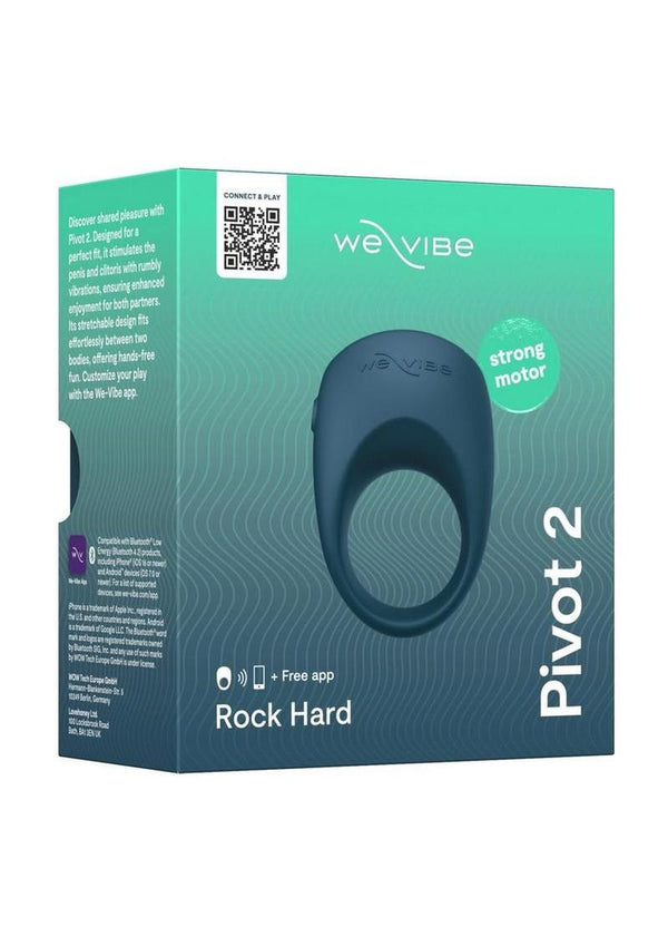 We-Vibe Pivot 2 Vibrating Cock Ring - Slate