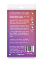 Colours Ribbed Rechargeable Silicone Vibrating Dildo with Remote Control 5in - Pink
