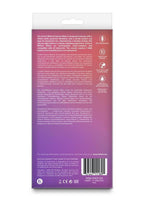 Colours Ribbed Rechargeable Silicone Vibrating Dildo with Remote Control 6in - Pink