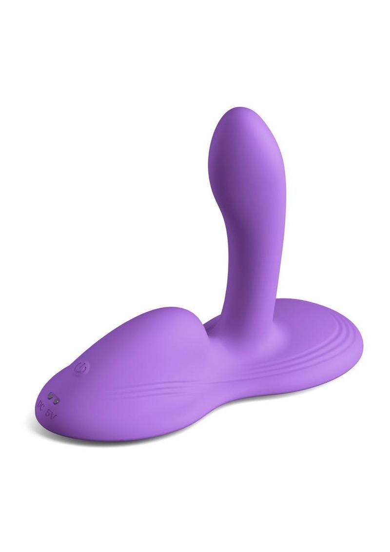 Grinders Paramour App Controlled Rechargeable Silicone Vibrating Dual Motor Pad - Purple