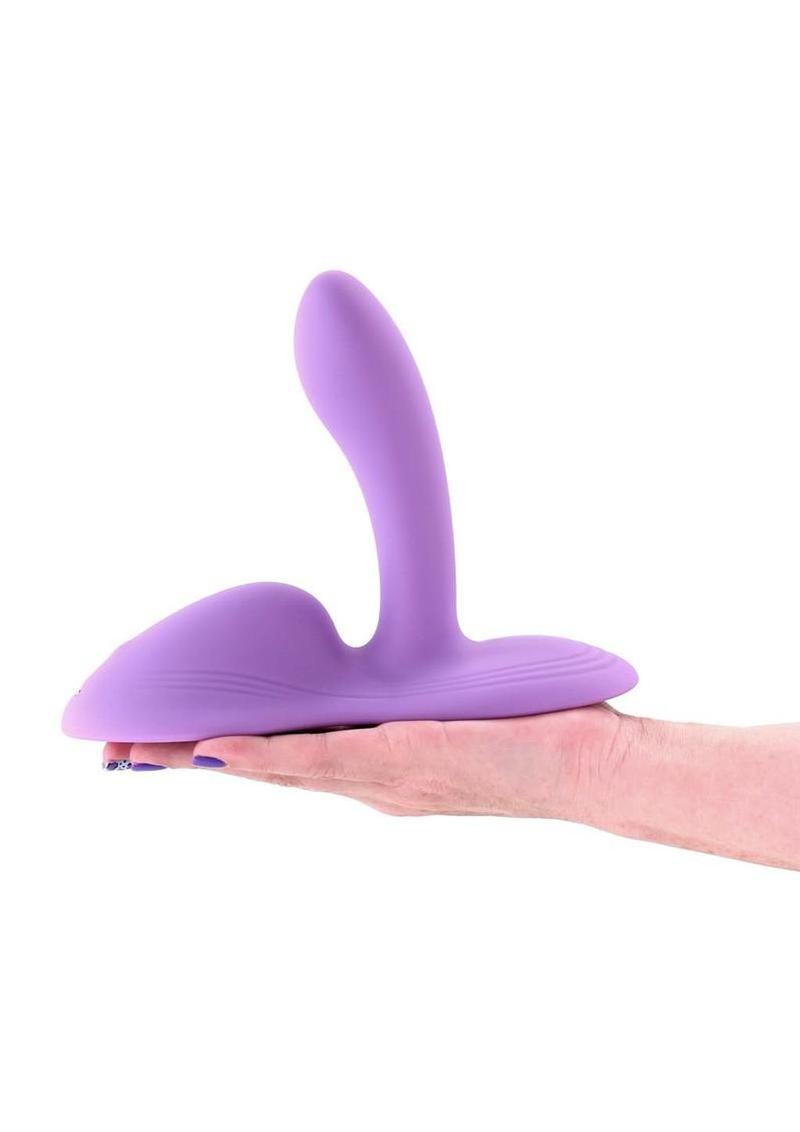 Grinders Paramour App Controlled Rechargeable Silicone Vibrating Dual Motor Pad - Purple
