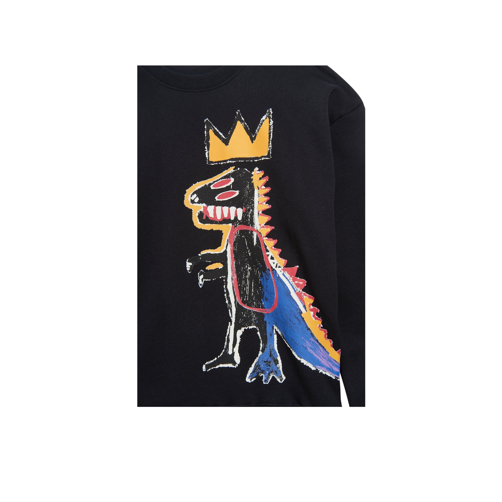 Jean-Michel Basquiat Pez Dispenser Printed Crewneck
