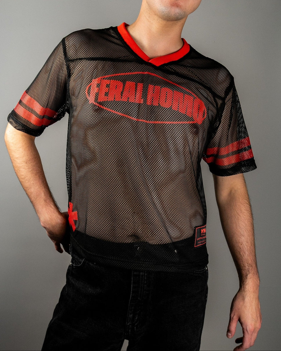 Feral Homo Mesh Jersey - Black / Red