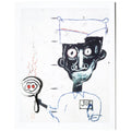 Jean-Michel Basquiat - Eyes and Eggs Postcard and Pin