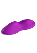 Grinders Tremor App Controlled Rechargeable Silicone Vibrating Dual Motor Pad - Purple