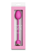 Pretty in Pink Sugar Rechargeable Silicone Vibrating Egg - Pink