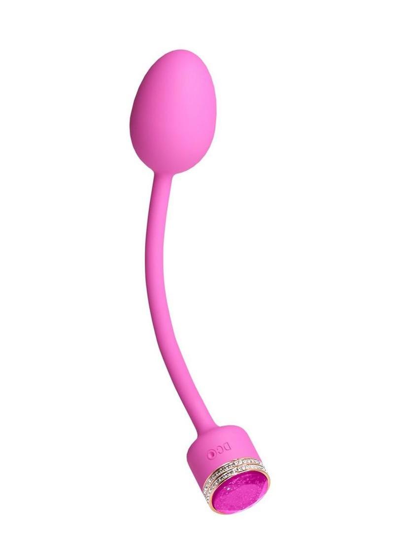 Pretty in Pink Sugar Rechargeable Silicone Vibrating Egg - Pink