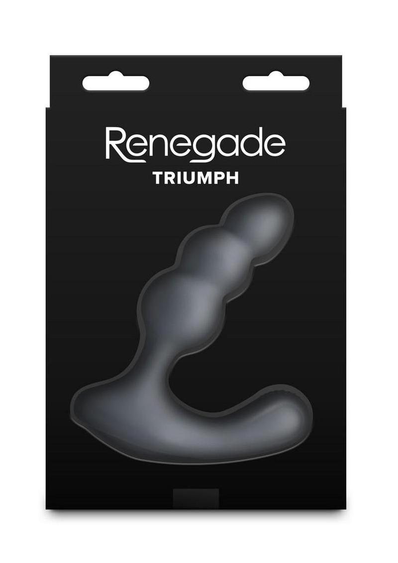 Renegade Triumph Rechargeable Silicone Vibrating Prostate Massager - Grey