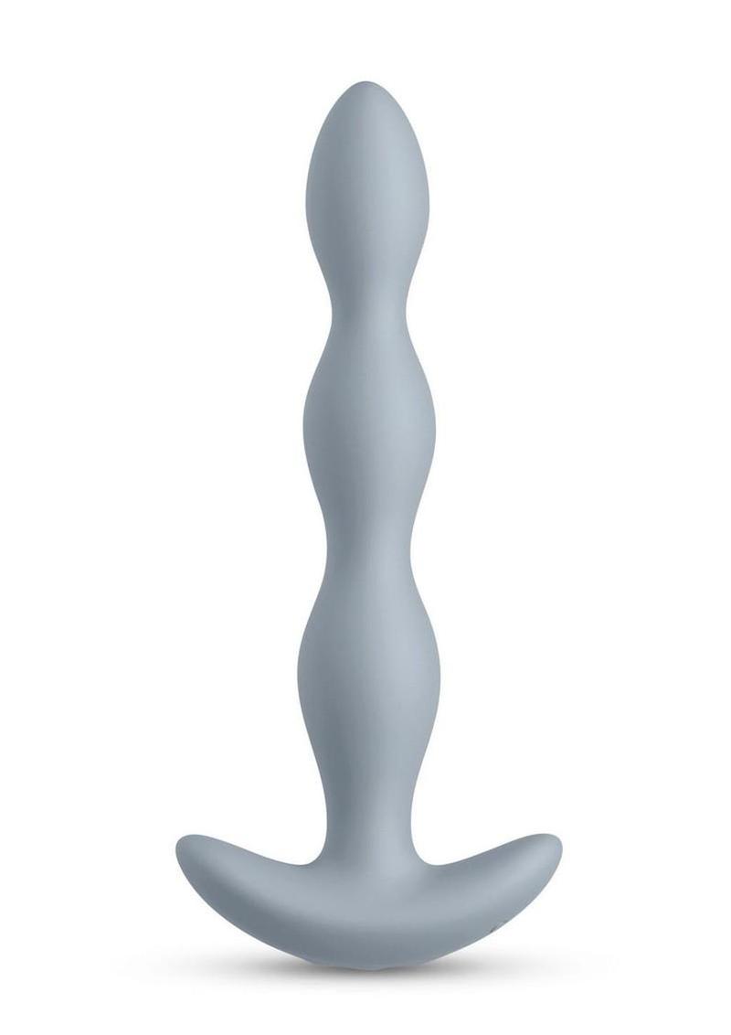 Renegade Vantage Rechargeable Silicone Vibrating Beads 6.5in - Grey