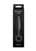 Renegade Slide Silicone Tapered Anal Plug - Black
