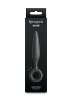 Renegade Slide Silicone Tapered Anal Plug - Black