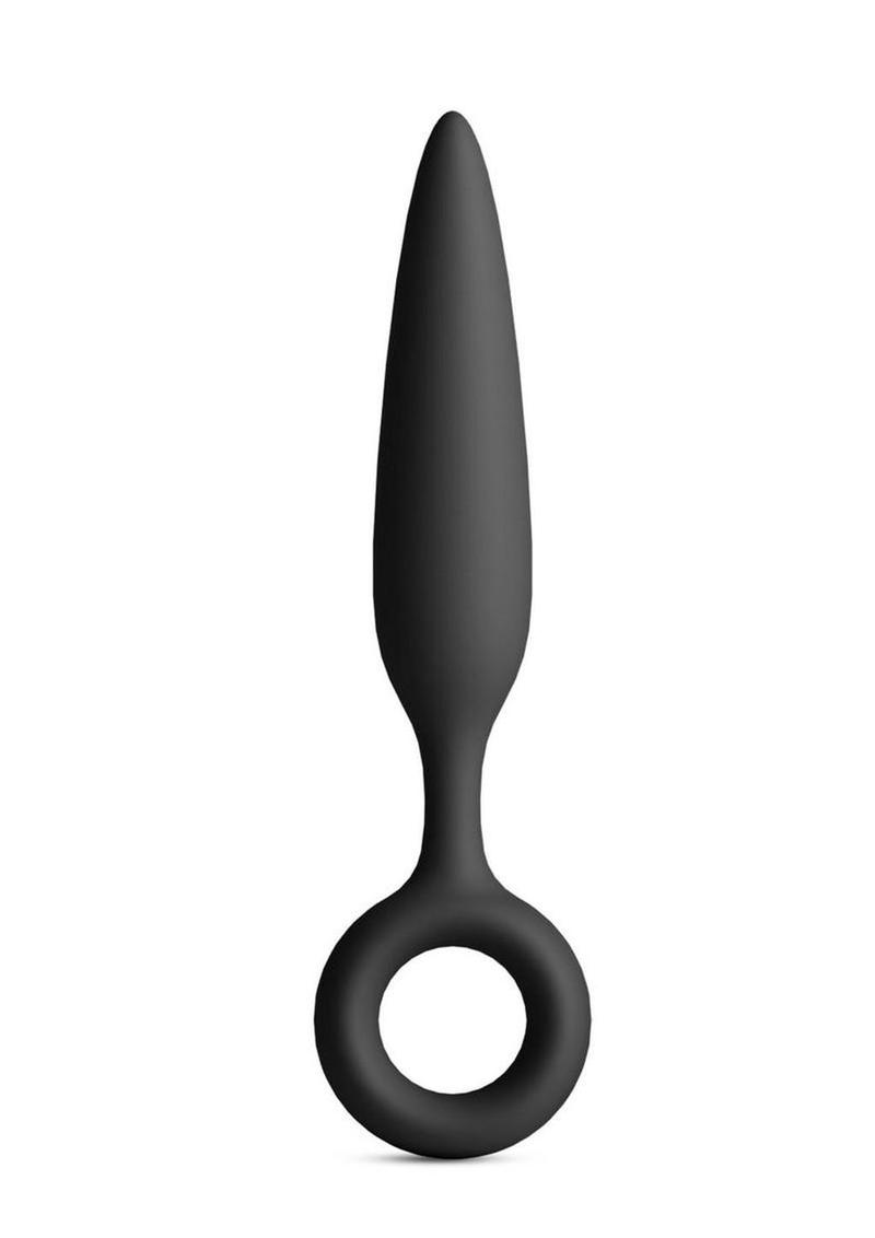 Renegade Slide Silicone Tapered Anal Plug - Black
