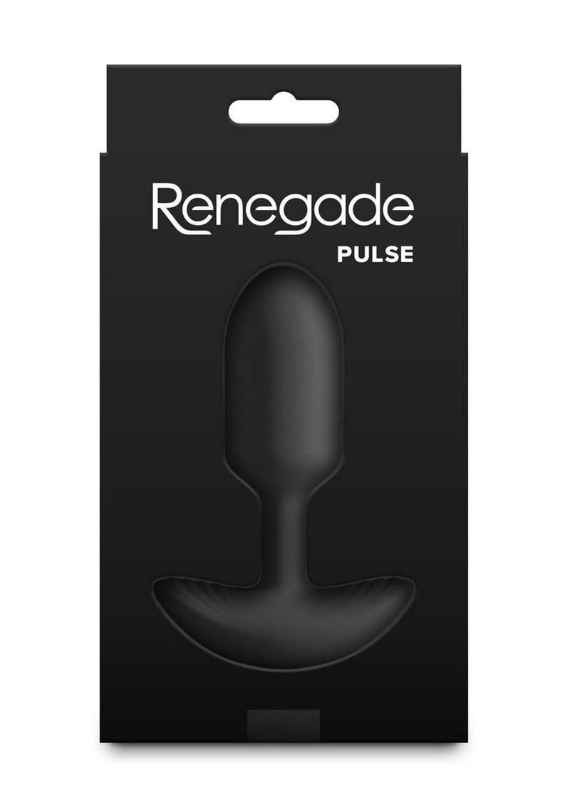 Renegade Pulse Rechargeable Silicone Vibrating Anal Plug - Black
