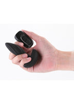 Renegade Flash Rechargeable Silicone Vibrating Anal Plug with Remote Control - Black