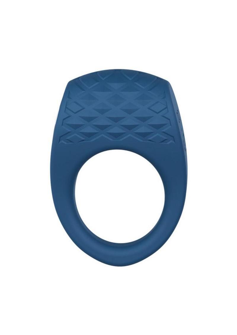 Performance Plus Dual Flex Pro Rechargeable Silicone Cock Ring - Blue