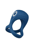 Performance Plus Dual Flex Pro Rechargeable Silicone Cock Ring and Ball Strap - Blue