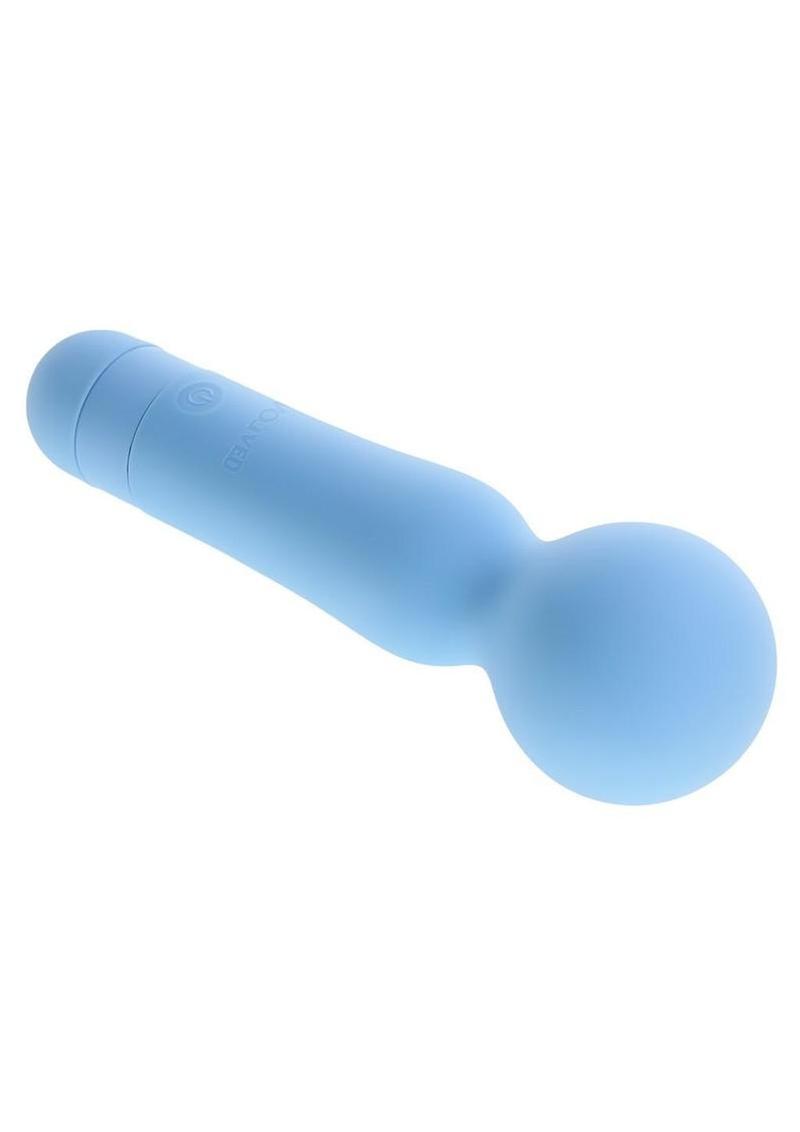 Iris Rechargeable Silicone Wand - Blue