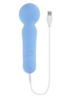 Iris Rechargeable Silicone Wand - Blue