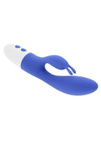 Funny Bunny Rechargeable Silicone Rabbit Vibrator - Blue