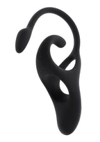 Zero Tolerance All the Bases Rechargeable Silicone Couples Ring and Plug with Remote Control - Black