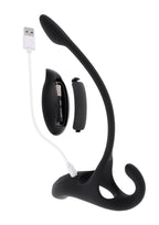 Zero Tolerance All the Bases Rechargeable Silicone Couples Ring and Plug with Remote Control - Black