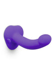B-Vibe Vibrating Curved Strap-On Kit - Black/Purple
