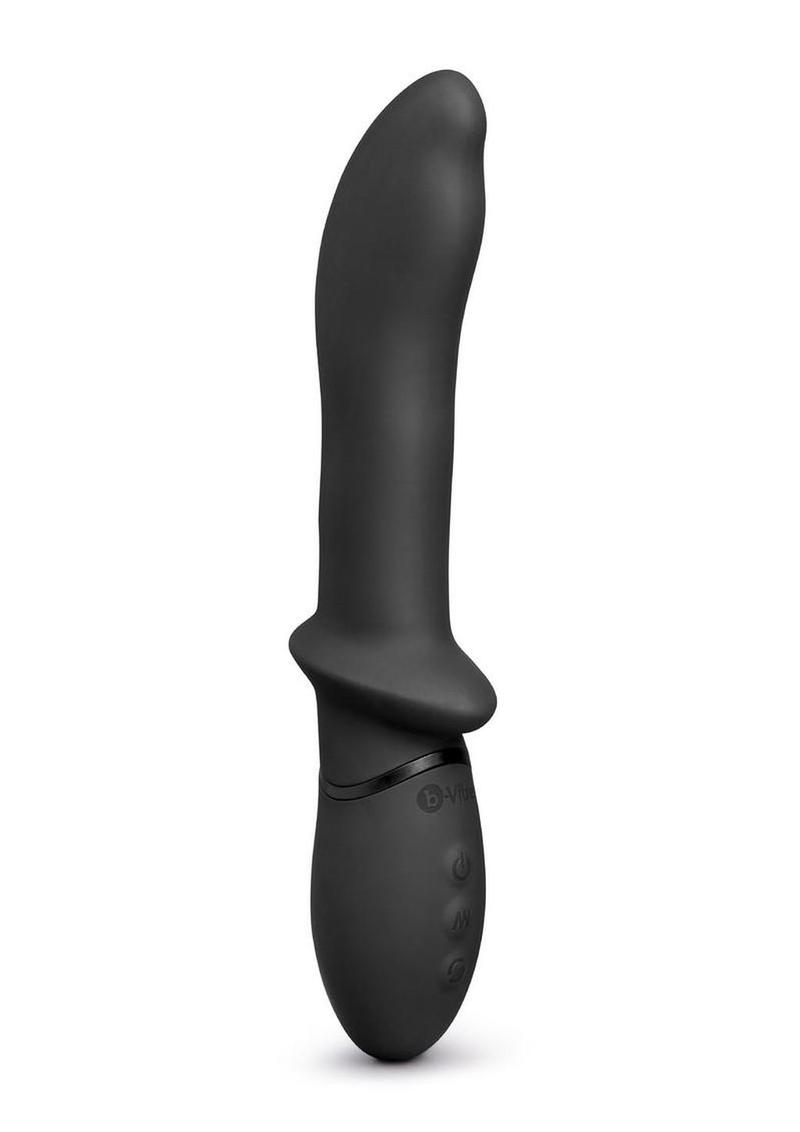 B-Vibe Rimming Silicone P-Spot Vibe - Black