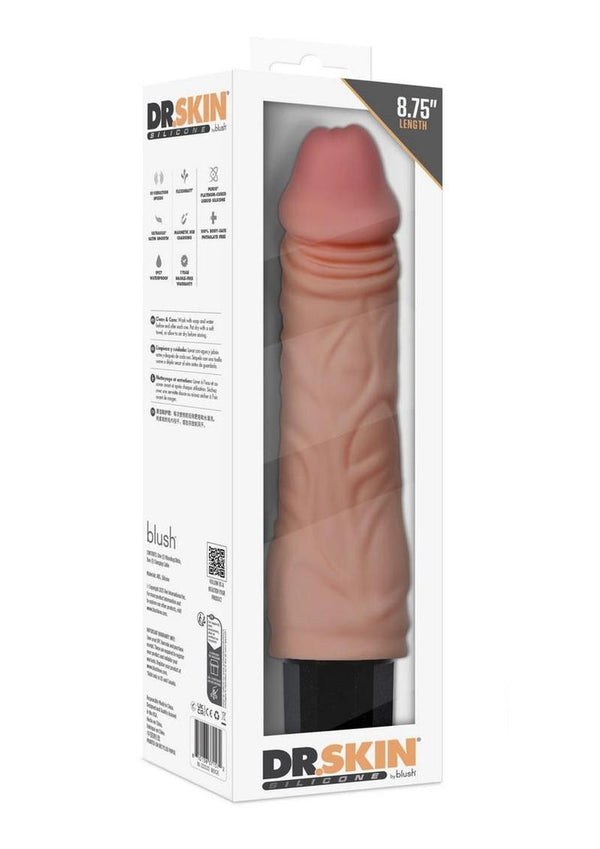 Dr. Skin Silicone Dr. Hunt Rechargeable Vibrating Dildo 8.75in - Vanilla