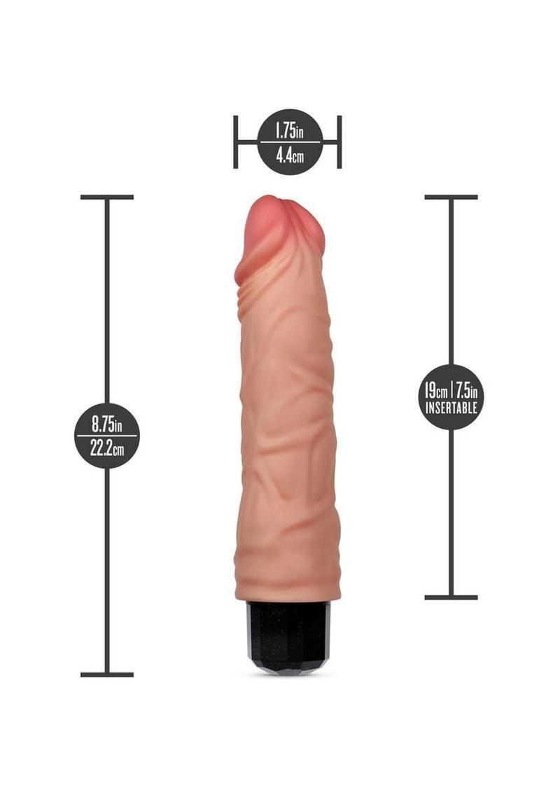 Dr. Skin Silicone Dr. Hunt Rechargeable Vibrating Dildo 8.75in - Vanilla