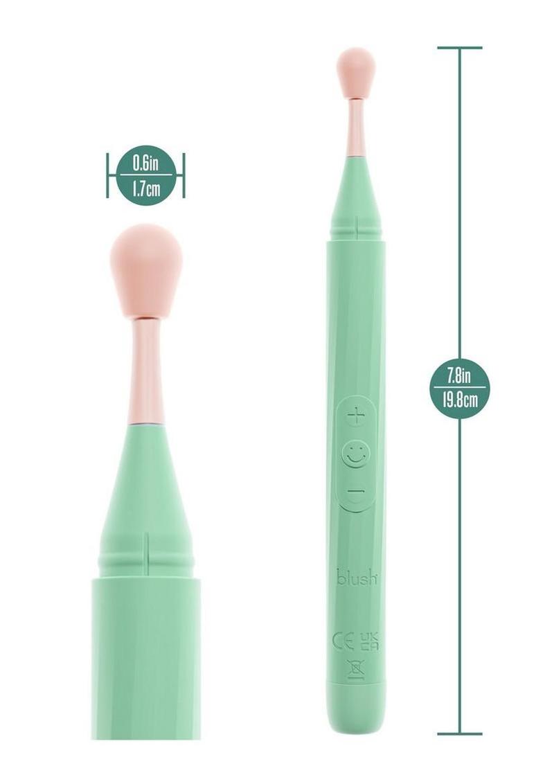 Blush Collection Sage Rechargeable Oscillating Wand Vibrator - Green