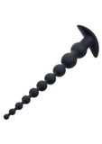 Anal Toys Rechargeable X-10 Silicone Power Beads 11in - Black