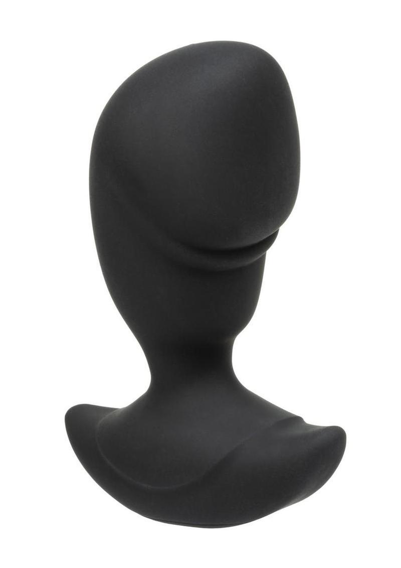 Rock Bottom Rumbling Stud Rechargeable Silicone Anal Probe - Black