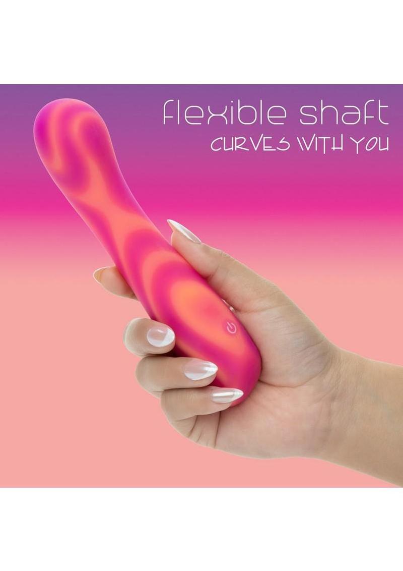 Endless Summer Sunset Seducer Light-up Rechargeable Silicone Massager - Pink