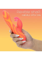 Endless Summer Moonlight Magic Dual Vibe Light-up Rechargeable Silicone Massager - Orange