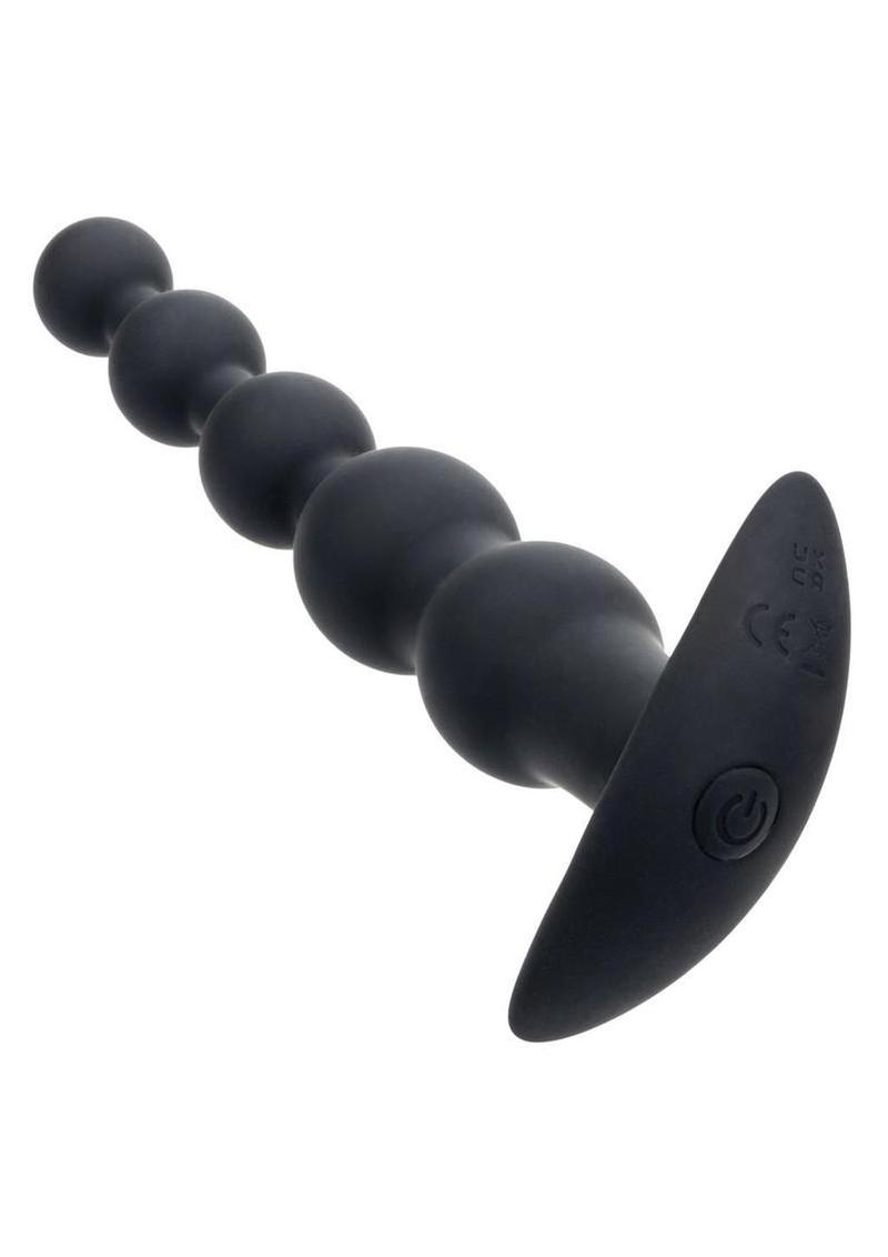 Anal Toys Rechargeable X-5 Silicone Power Beads 7.25in - Black