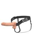 Fantasy X-Tensions Elite Vibrating Rechargeable Silicone Dual Density Hollow Strap-On 7in - Vanilla