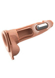 Fantasy X-Tensions Elite Vibrating Rechargeable Silicone Dual Density Hollow Strap-On 6in - Vanilla