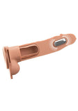 Fantasy X-Tensions Elite Vibrating Rechargeable Silicone Dual Density Hollow Strap-On 8in - Vanilla