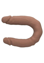 Silicone Studs Bend and Hold Dual Dildo 16in - Chocolate
