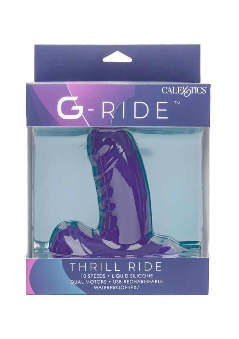 G-Ride Thrill Ride Rechargeable Silicone Triple Stimulator - Purple