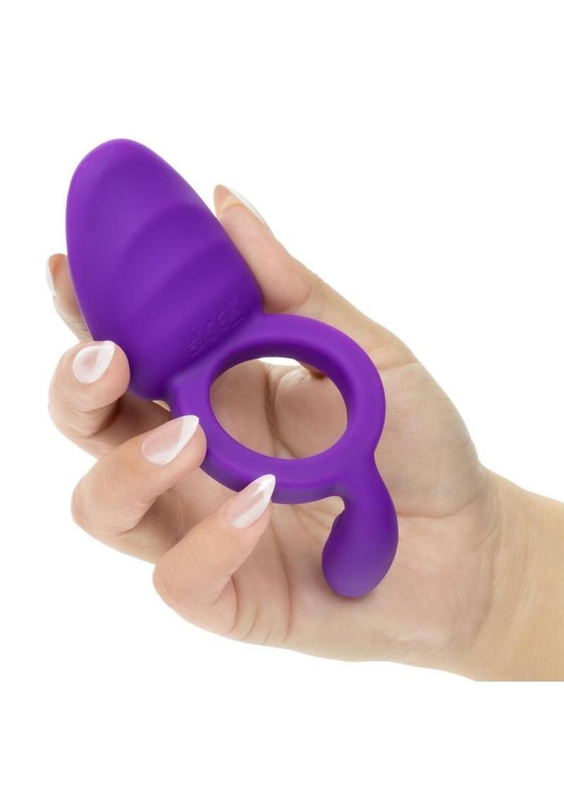 Closer Intimate Rechargeable Silicone Cock Ring Passion - Purple