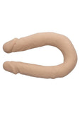Silicone Studs Bend and Hold Dual Dildo 12in - Vanilla