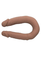 Silicone Studs Bend and Hold Dual Dildo 12in - Chocolate