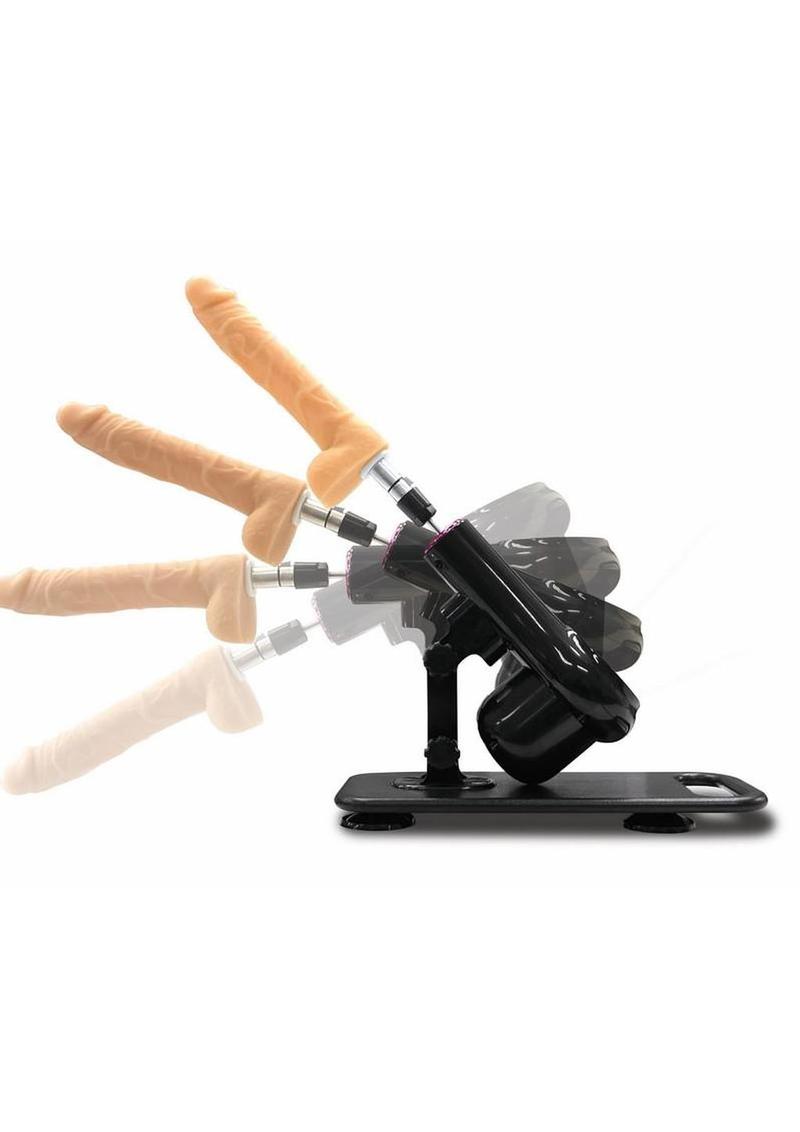 Whipsmart Angle Master Adjustable Sex Machine with Remote Control - Black